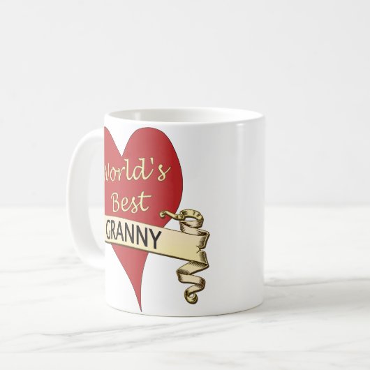 Die beste Oma der Welt Kaffeetasse (Vorderseite Links)