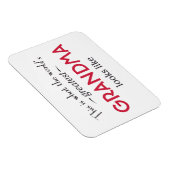 Die beste Oma der Welt Magnet (Rechte Seite)