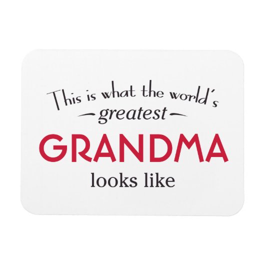 Die beste Oma der Welt Magnet (Horizontal)