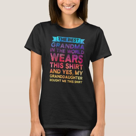 Die beste Oma der Welt T-Shirt (Vorderseite)