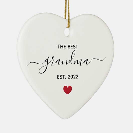 Die beste Oma "est year" Keramik Keramik Ornament (Rechts)