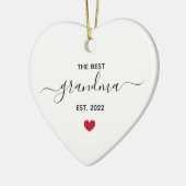 Die beste Oma "est year" Keramik Ornament (Links)