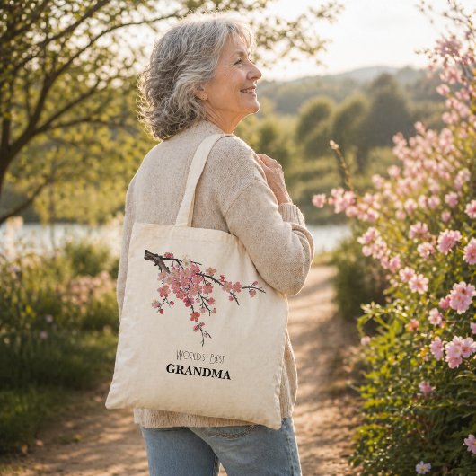 Die beste Oma-Flora-Farbe der Welt Tragetasche