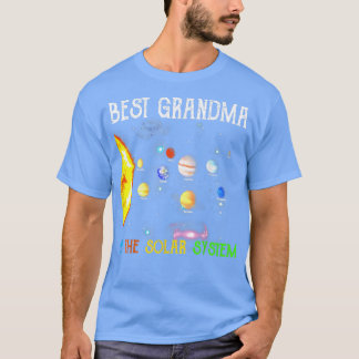Die beste Oma in der Familie des Sonnensystems Mat T-Shirt