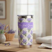 Die beste Oma Lavendel Blumen Edelstahl