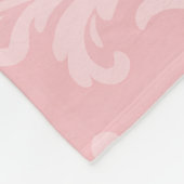Die beste Oma Soft Pink White Damask der Welt Fleecedecke (Ecke)