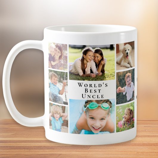 Die beste Onkel-FotoCollage der Welt Kaffeetasse