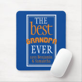 Die beste Opa je Typografie Blue Mouse Pad Mousepad (Mit Mouse)