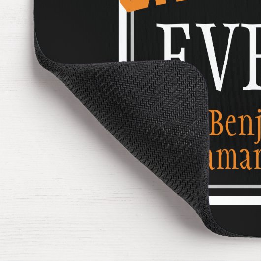 Die beste Opa je Typografie schwarz Mousepad (Ecke)