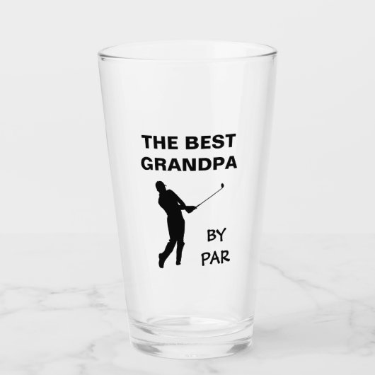 Die beste Opa Par Golf Grand Pub Golfer Glas (Vorderseite)