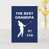 Die beste Opa Par Golf Grand Pub Golfer Karte (Gelbe Blume)