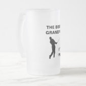 Die beste Opa Par Golf Grand Pub Golfer Mattglas Bierglas (Vorderseite Links)