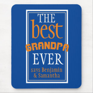 Die beste Opa-Typografie jemals Blaues Mauspad