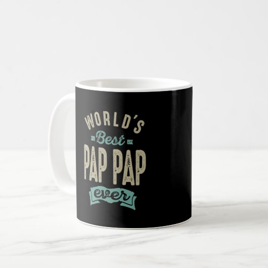 Die beste Pap-Pole der Welt Kaffeetasse (Vorderseite Links)