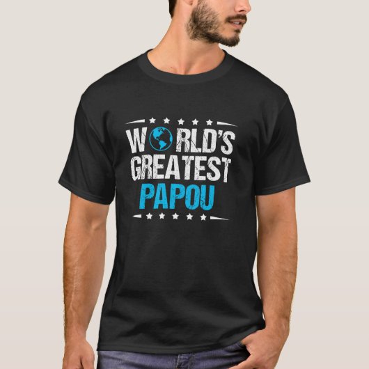 Die Beste Papou-Welt T-Shirt (Vorderseite)