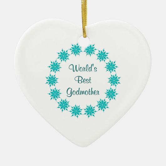 Die beste Patin der Welt Keramik Ornament (Vorne)