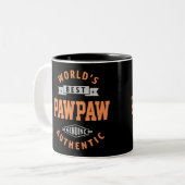 Die beste Paw-Paw der Welt Zweifarbige Tasse (Vorderseite Links)