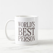 Die beste Person der Welt Kaffeetasse (Links)