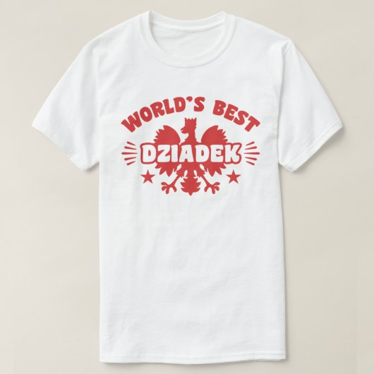 Die beste polnische Dziadek der Welt T-Shirt (Design vorne)