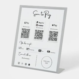 Die beste QR-Code-Zahlung per Telefon-Preisschild Sockelschild