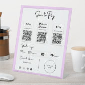 Die beste QR-Code-Zahlung per Telefon-Preisschild Sockelschild (In Situ)