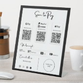 Die beste QR-Code-Zahlung per Telefon-Preisschild Sockelschild (In Situ)