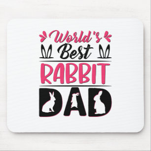 Die beste Rabbit Vater-Tochter-Mutter-lustig Mousepad
