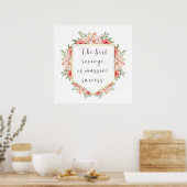 Die beste Rache ist ein massiver Erfolg - Blumenra Poster (Küche)