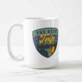 Die beste Reise - Camping Tasse (Links)