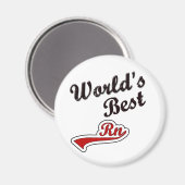 Die beste RN der Welt Magnet (Vorderseite/Rückseite)