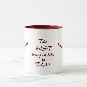 Die beste Sache im Leben ist TEE! Personalisiert Tasse
