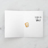 Die beste Sache seit geschnittenem Brot Dankeskarte (Innenseite)