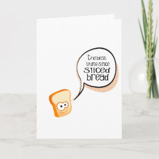 Die beste Sache seit geschnittenem Brot Dankeskarte
