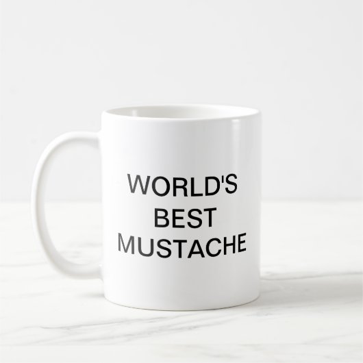 Die beste Schnurrbart-Tasse der Welt Kaffeetasse (Links)