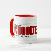 Die beste Schullehrerin der Welt spricht in meinem Tasse (Vorderseite Links)