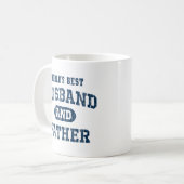 Die beste Schürze für Mann und Vater Kaffeetasse (Vorderseite Links)