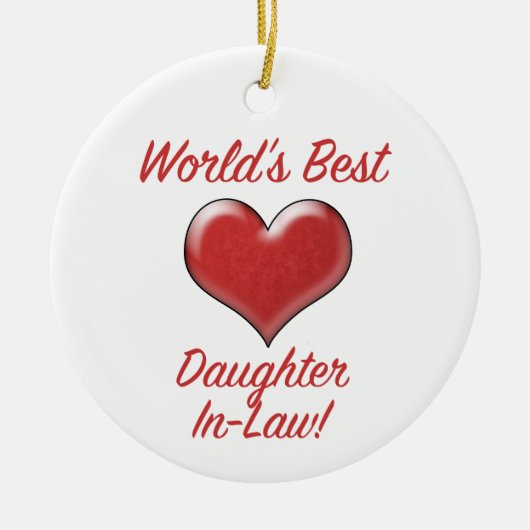 Die beste Schwägerin der Welt Keramik Ornament (Vorne)