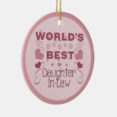 Die beste Schwägerin der Welt Keramik Ornament (Rechts)