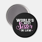 Die beste Schwägerin der Welt Magnet (Vorderseite/Rückseite)