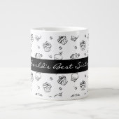 Die beste Schwester der Kuchen-Kontur-Welt Jumbo-Tasse (Vorderseite)