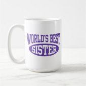 Die beste Schwester der Welt Kaffeetasse (Links)