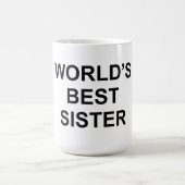 Die beste Schwester der Welt Kaffeetasse (Mittel)