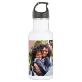 Die beste Schwester der Welt | Moderne FotoCollage Edelstahlflasche (Vorderseite)