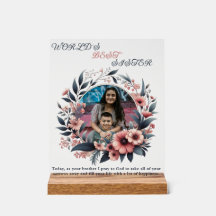 "Die beste Schwester der Welt" personalisiert