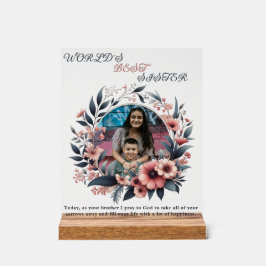 "Die beste Schwester der Welt" personalisiert Acrylschild