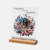 "Die beste Schwester der Welt" personalisiert Acrylschild (Winkel)