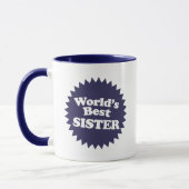 Die beste Schwester der Welt Tasse (Links)