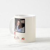 Die beste Schwester Foto-Tasse Kaffeetasse (Vorderseite Links)