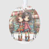 Die beste Schwester / Freundin der Welt - sehen Si Ornament (Vorderseite)