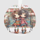 Die beste Schwester / Freundin der Welt - sehen Si Ornament (Vorderseite)